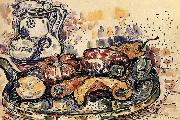 Paul Signac The still life having bottle china oil painting reproduction